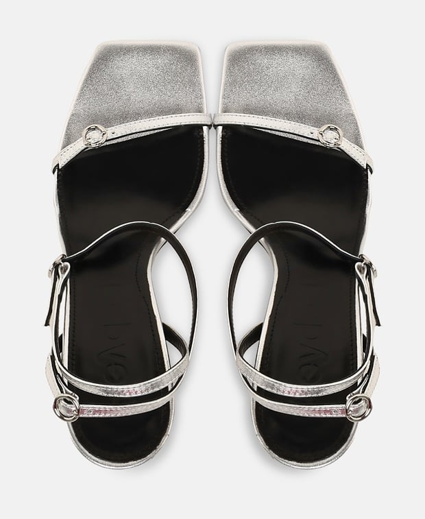 Aeyde Hallie Heeled sandals Silver