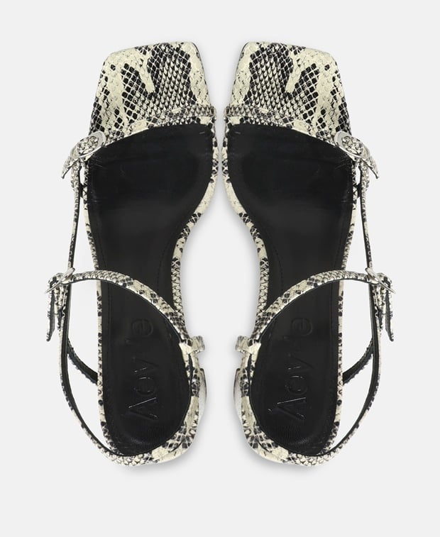Aeyde Franzi Ankle strap sandals Ecru