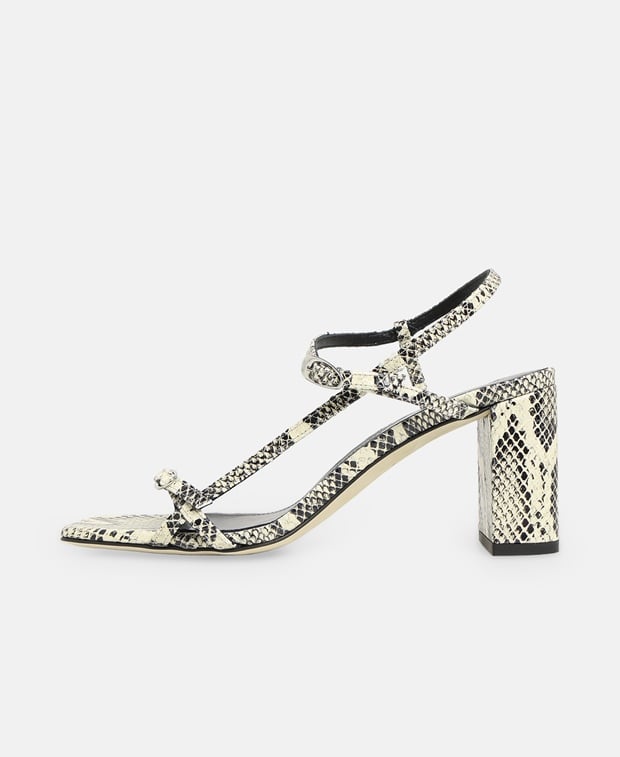 Aeyde Franzi Ankle strap sandals Ecru