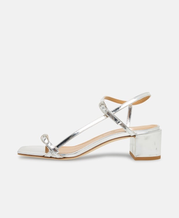 Aeyde Tash Ankle strap sandals Silver