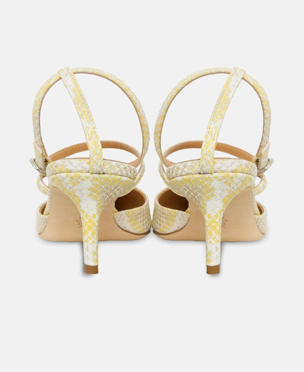 Aeyde Ankle strap pump Yellow
