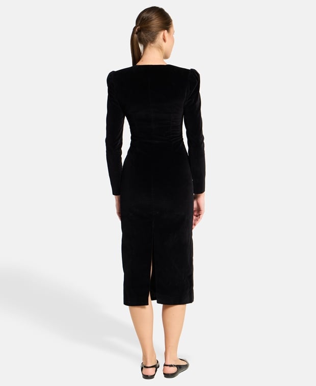 Tod's Velvet dress Caviar Black