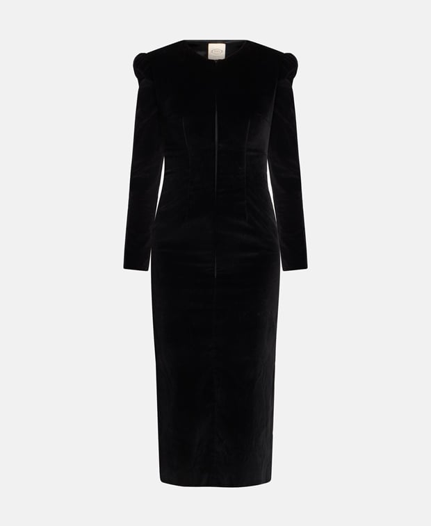 Tod's Velvet dress Caviar Black