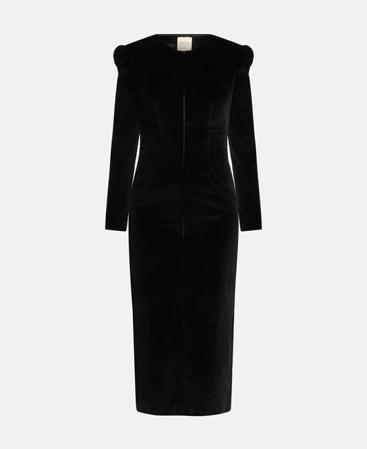 Tod's Velvet dress Caviar Black