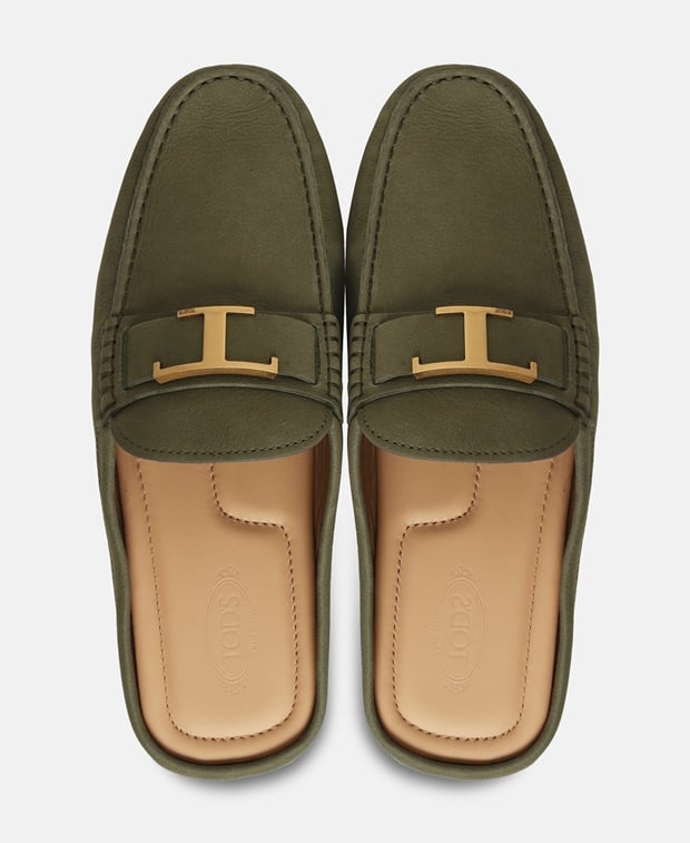 Tod's Sabor T Piatto Doap Moccasins Khaki