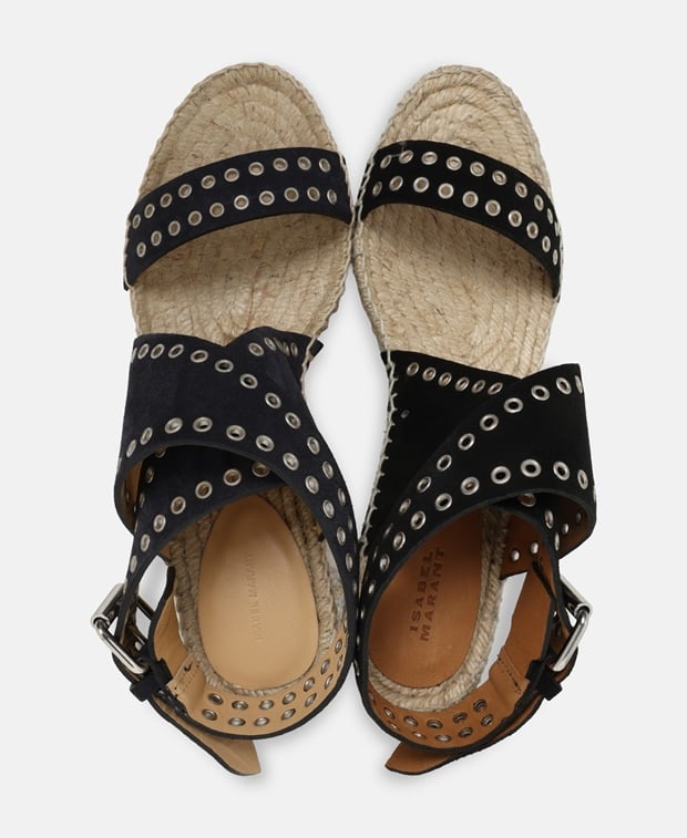Isabel Marant Iriane Wedge sandals Black