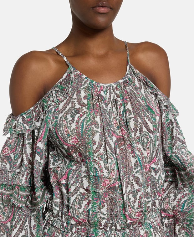 Isabel Marant Silk-blend dress Gabina