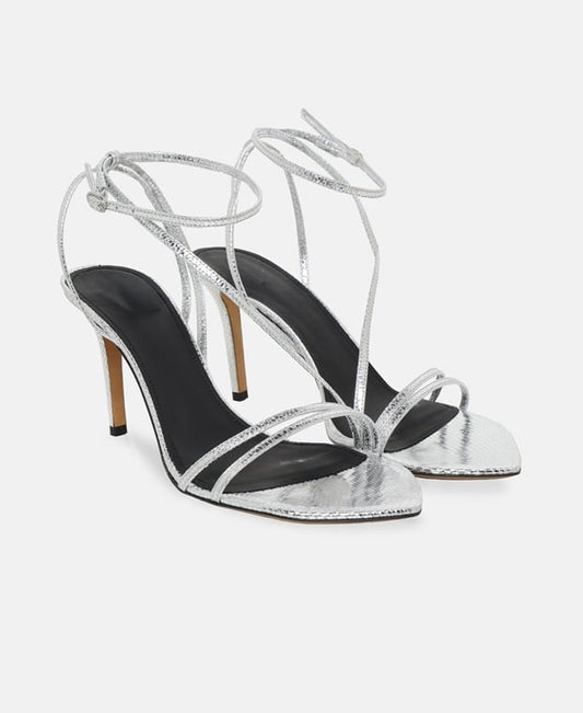 Isabel Marant Axee Ankle strap sandals Silver