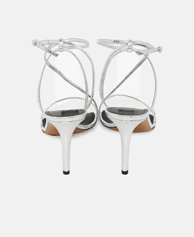 Isabel Marant Axee Ankle strap sandals Silver