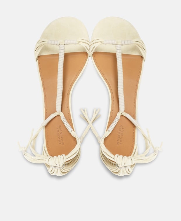 Isabel Marant Aatos Heeled sandals Ecru
