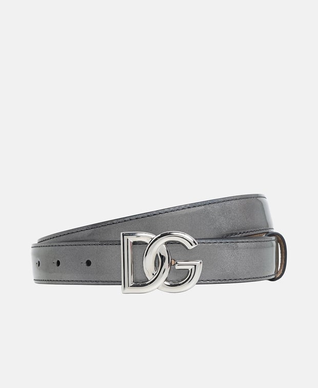 Dolce & Gabbana Leather belt Silver