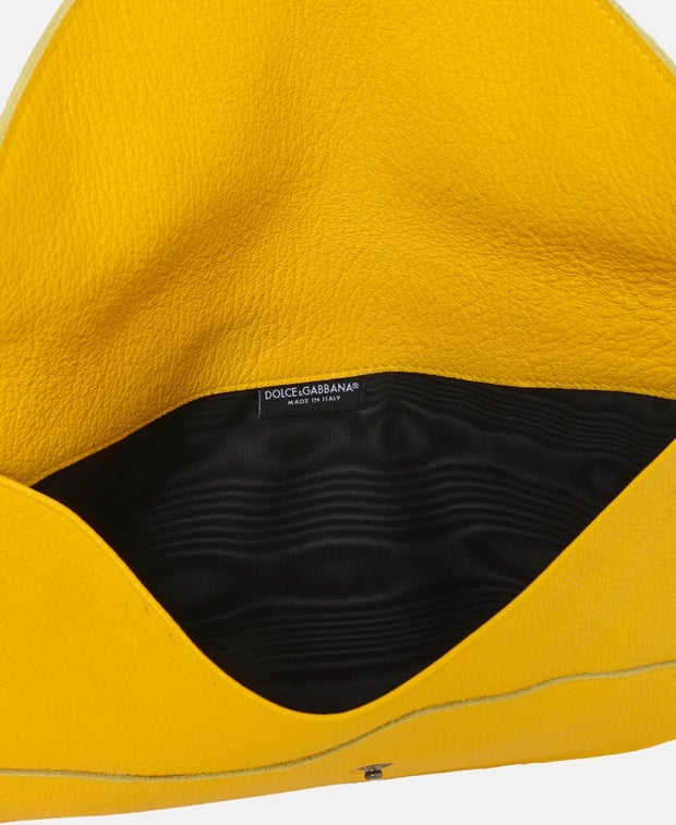 Dolce & Gabbana Leather tablet bag Yellow
