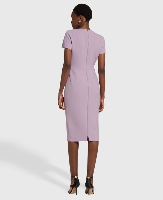 Victoria Beckham Wool-blend dress Lilac