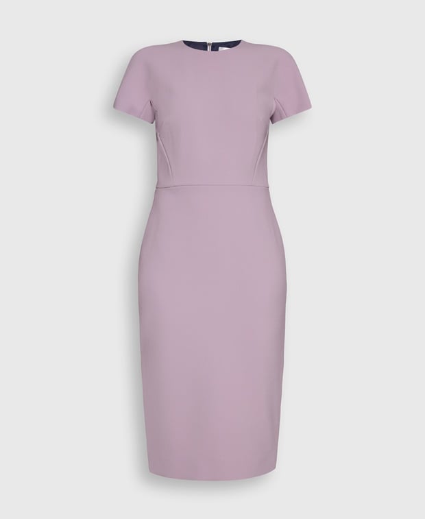 Victoria Beckham Wool-blend dress Lilac