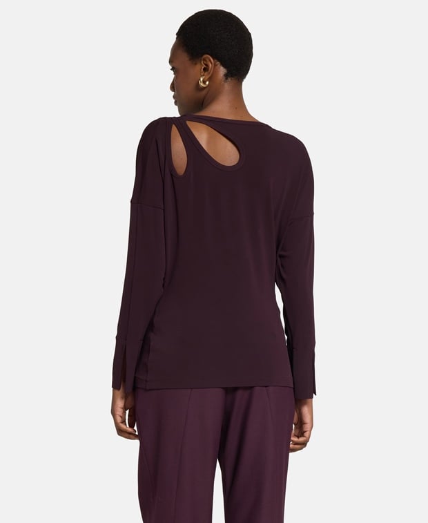 Victoria Beckham Long-sleeved top Burgundy