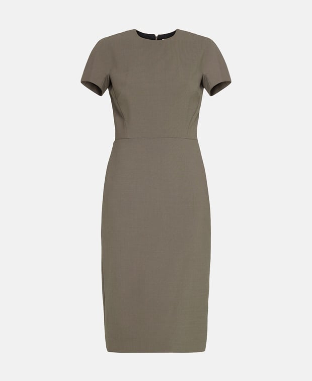 Victoria Beckham Wool-blend dress Dun