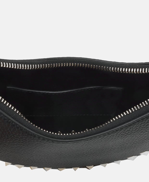 Valentino Garavani Rockstud Leather shoulder bag Black