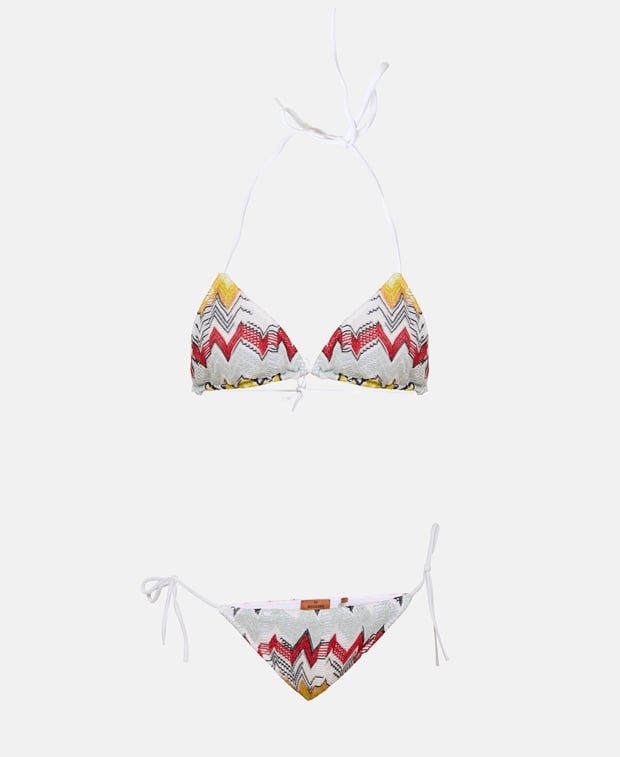 Missoni Triangle bikini White