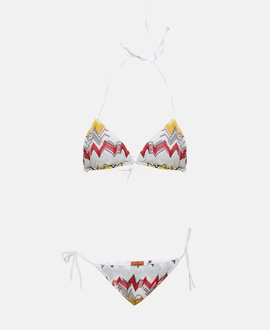 Missoni Triangle bikini White