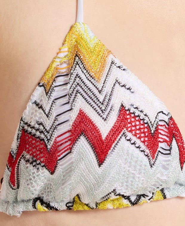 Missoni Triangle bikini White