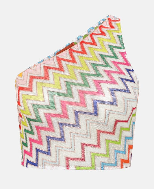 Missoni One shoulder top White