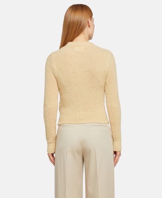 Ami Paris Wool-blend pullover Brushed