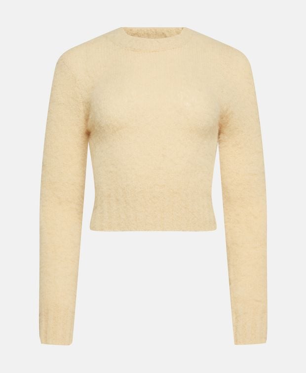Ami Paris Wool-blend pullover Brushed