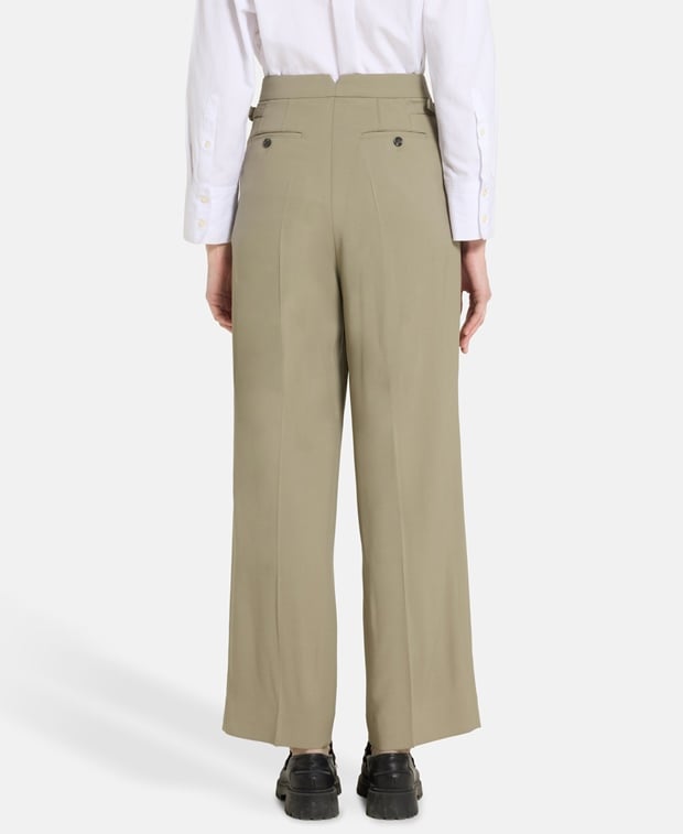 Ami Paris Pleat-top trousers Taupe