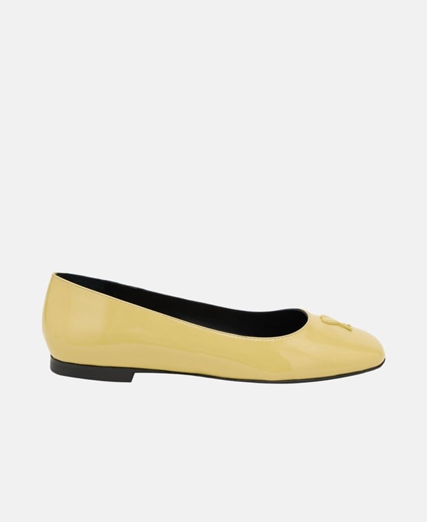 Ami Paris Ami de coeur Ballet flats Yellow
