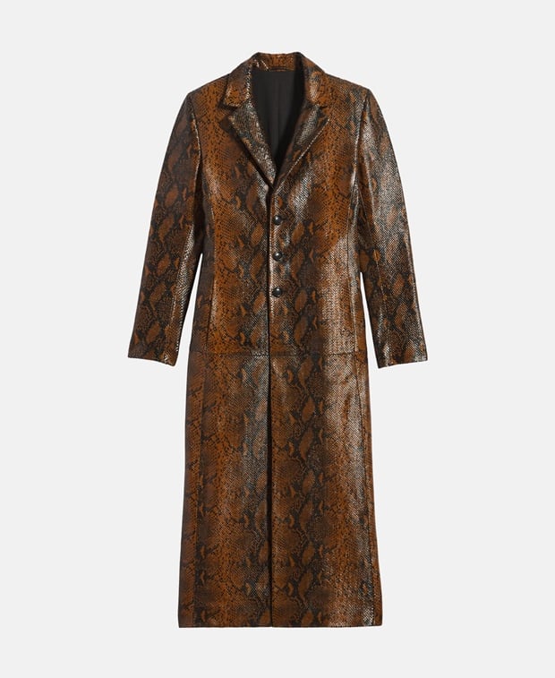 Ami Paris Lamb leather coat Cognac