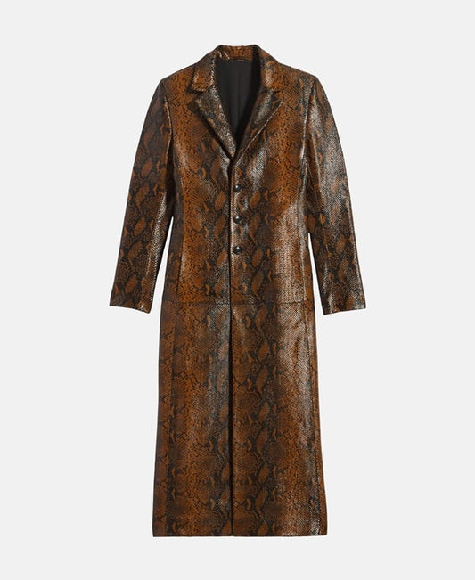 Ami Paris Lamb leather coat Cognac
