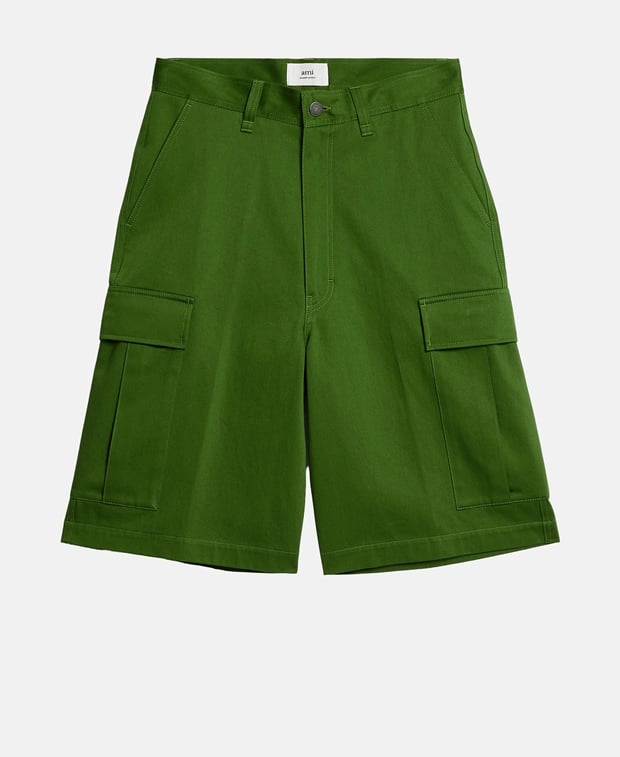 Ami Paris Cargo shorts Green