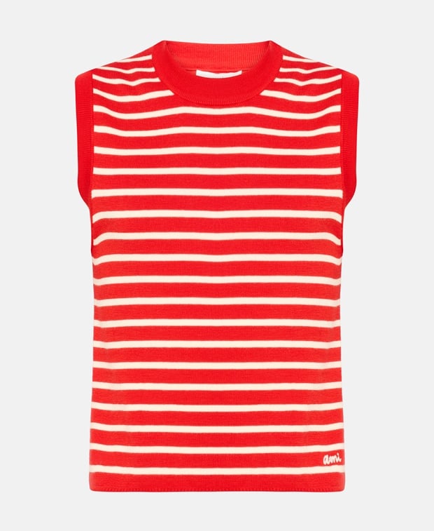 Ami Paris Sleeveless pullover Red