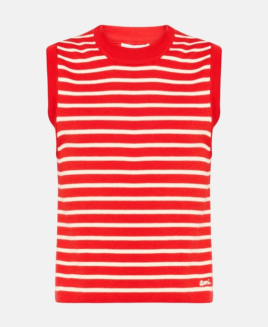 Ami Paris Sleeveless pullover Red