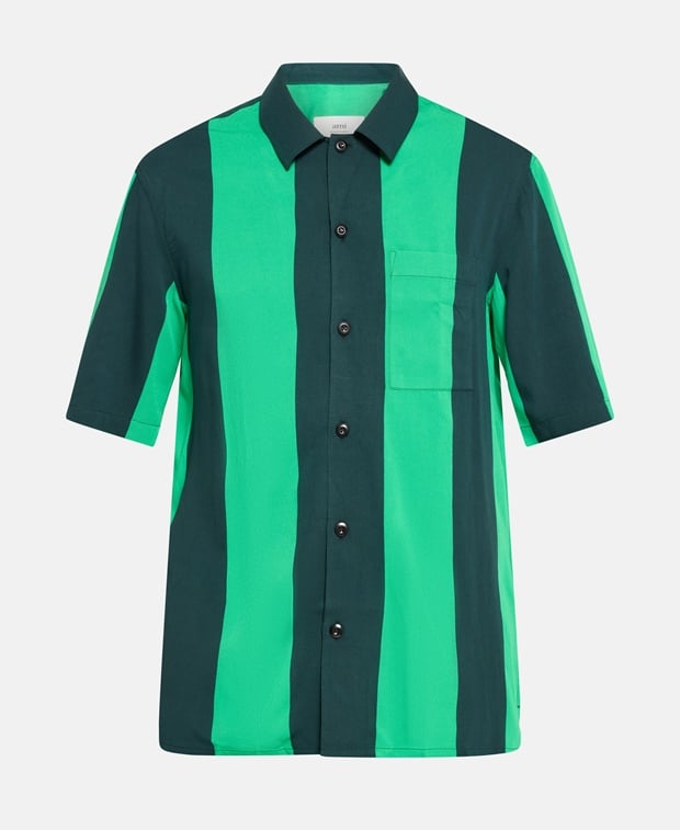 Ami Paris Long-sleeved shirt - casual fit Green