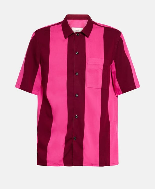 Ami Paris Long-sleeved shirt - casual fit Bordeaux