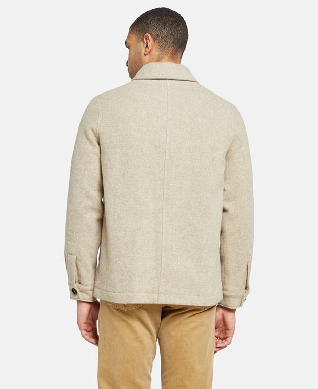 Ami Paris Wool shacket Beige