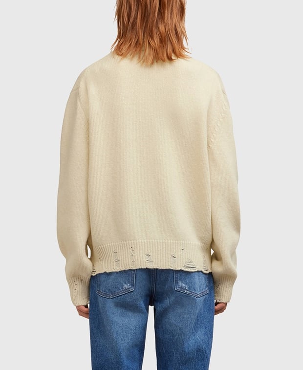 Ami Paris Wool cardigan White
