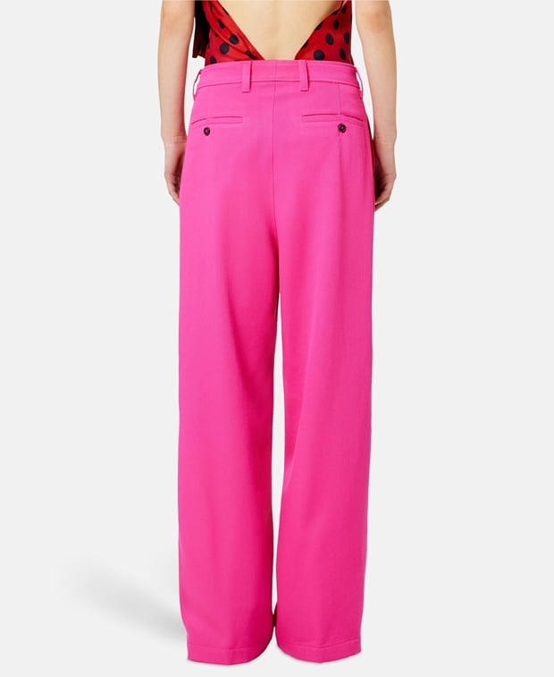 Ami Paris Wool trousers Fuchsia