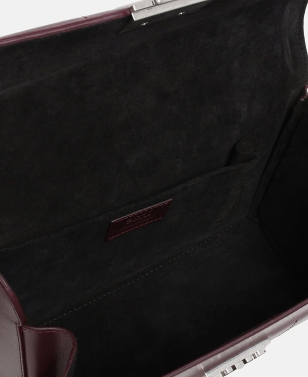 Ami Paris Leather handbag Bordeaux