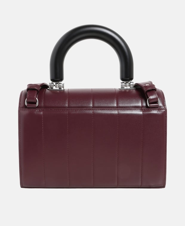 Ami Paris Leather handbag Bordeaux