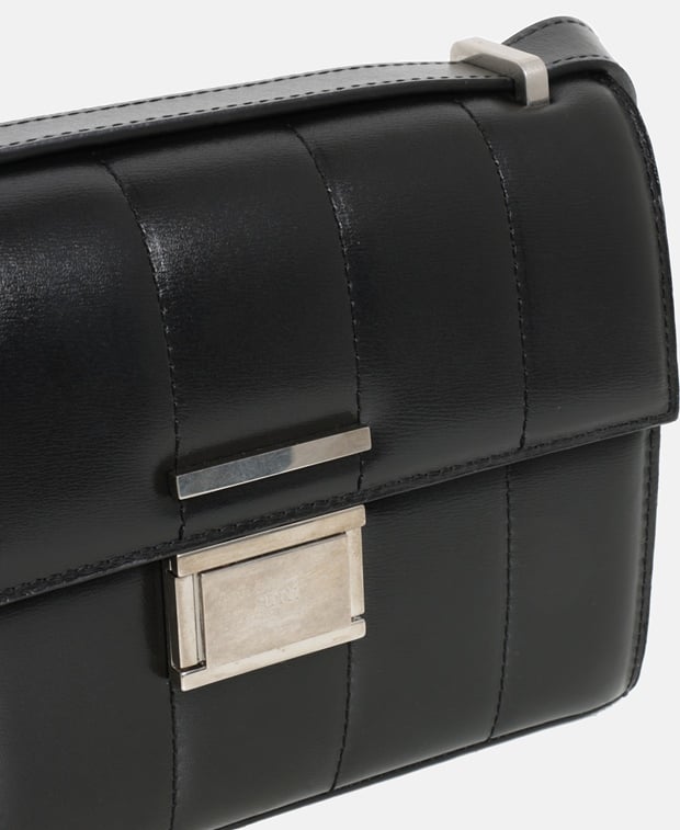 Ami Paris DÃÂ©jÃÂ -Vu Leather cross body bag Black
