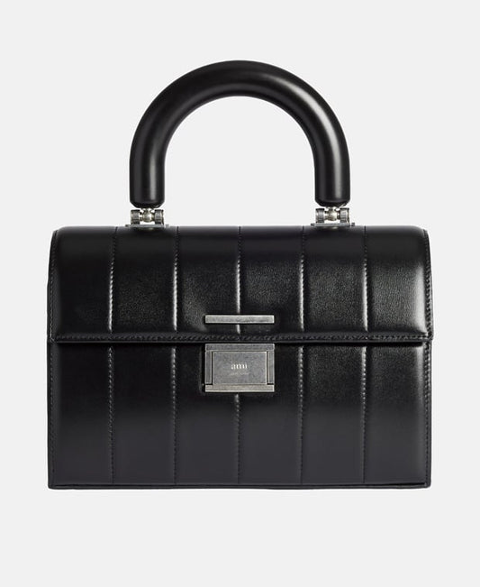 Ami Paris Deja vu Leather handbag Black