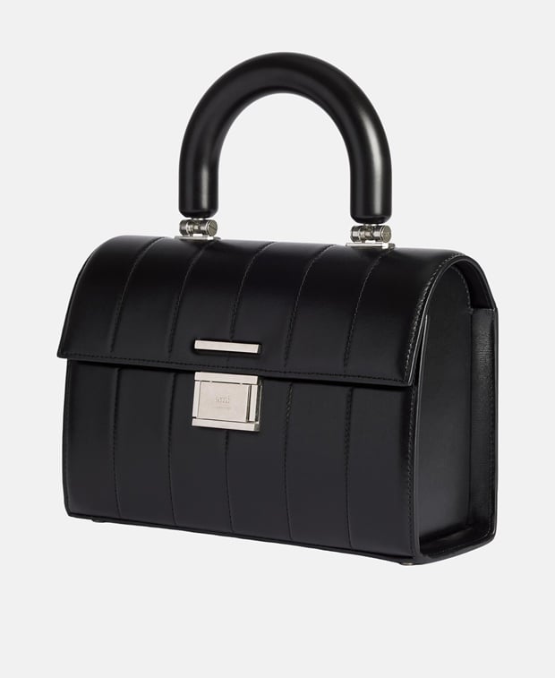 Ami Paris Deja vu Leather handbag Black