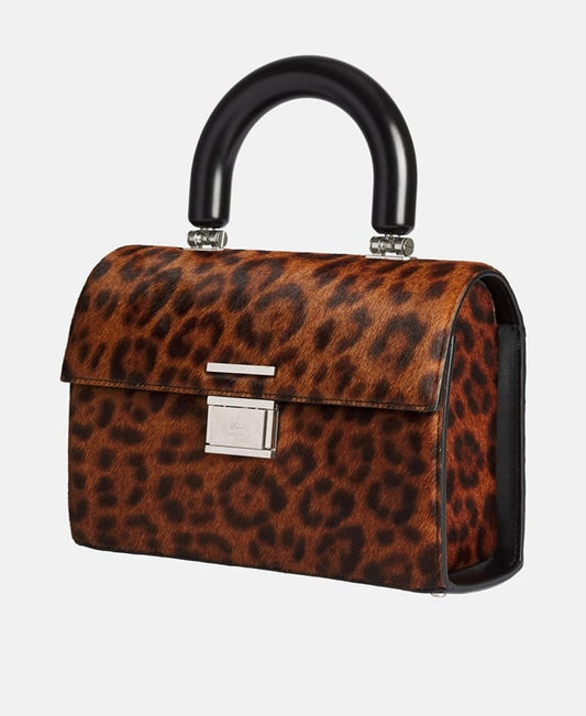 Ami Paris Leather handbag Tan