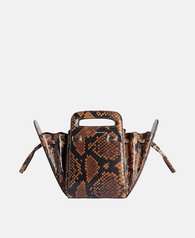 Ami Paris Leather bucketbag Cognac