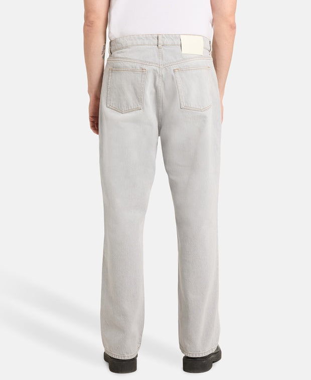 Ami Paris Relaxed Fit Jeans Gris Javel
