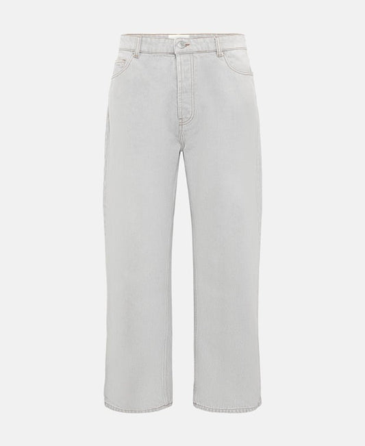 Ami Paris Gris Javel Relaxed Fit Jeans Grey