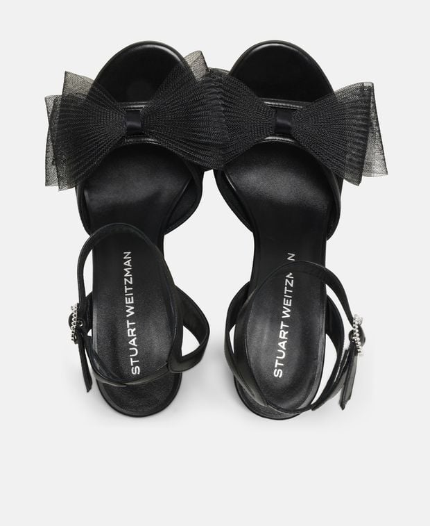 Stuart Weitzman Blushing Bow 100 Ankle strap sandals