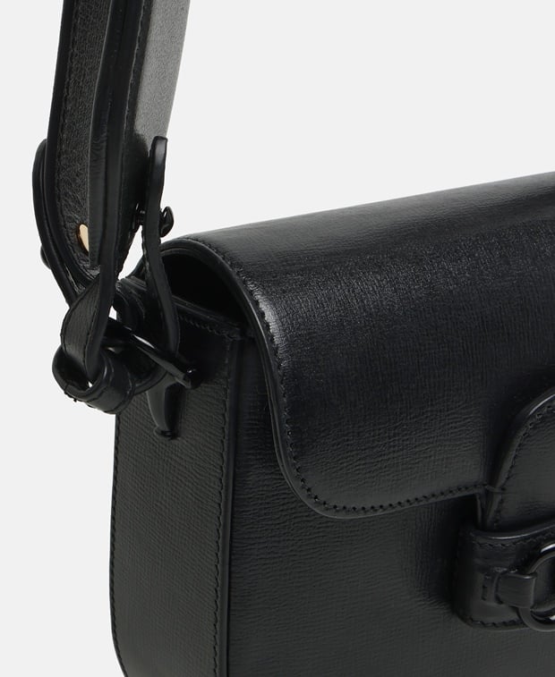 Gucci Horsebit 1955 Leather cross body bag Black